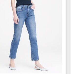 Banana republic mid rise straight ankle jean size 25